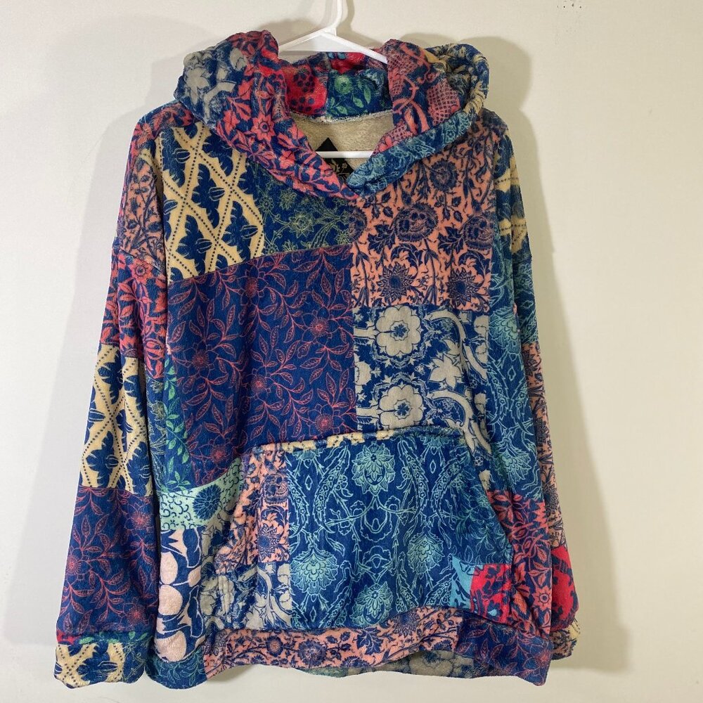 Johnny Was - Olivia Sherpa Pullover Hoodie (oversized)